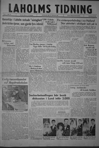 Förstasidan, Måndag 21 januari 1963