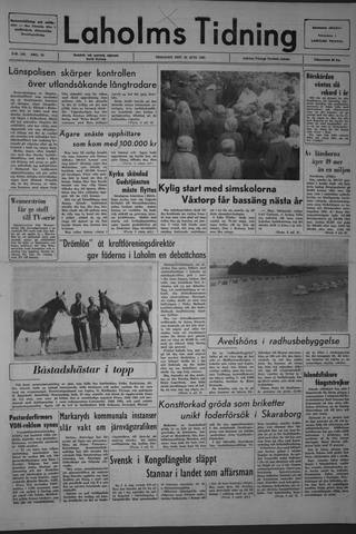 Förstasidan, Tisdag 29 juni 1965