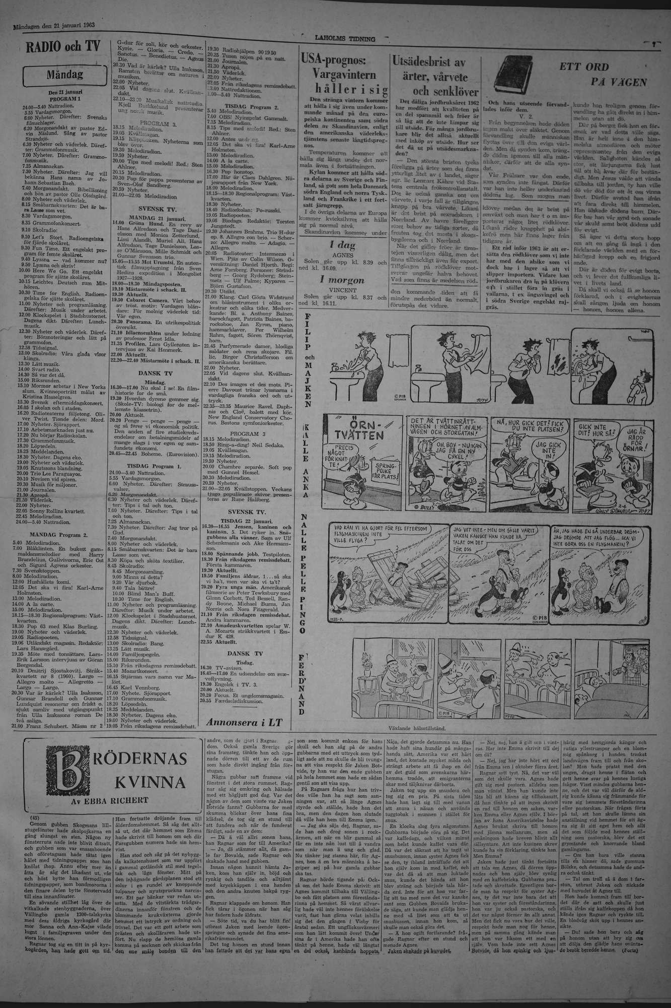 Laholms Tidning Måndag 21 januari 1963, sida 7