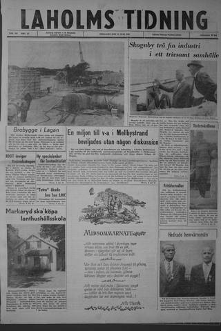 Förstasidan, Fredag 21 juni 1963