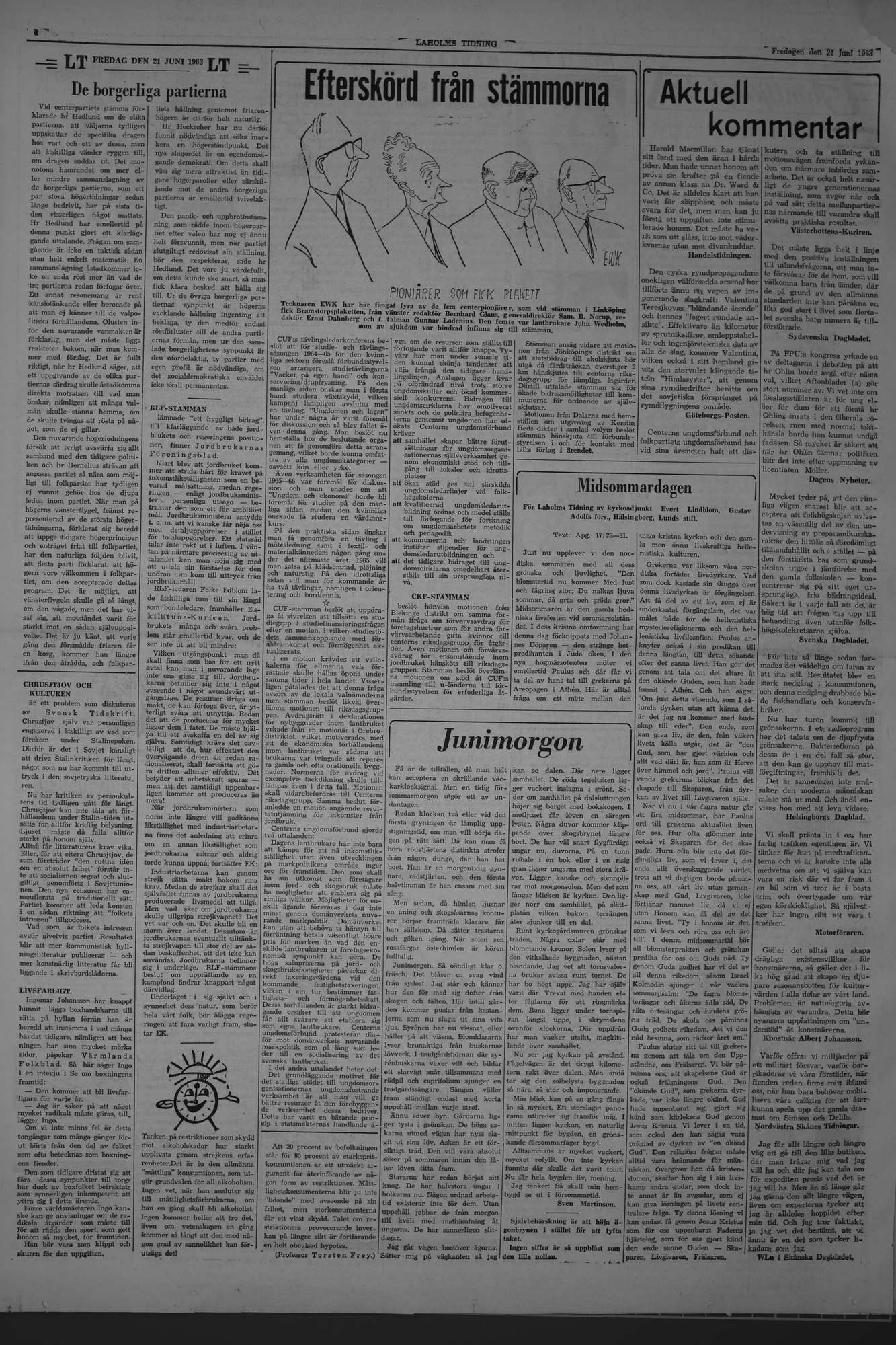 Laholms Tidning Fredag 21 juni 1963, sida 4