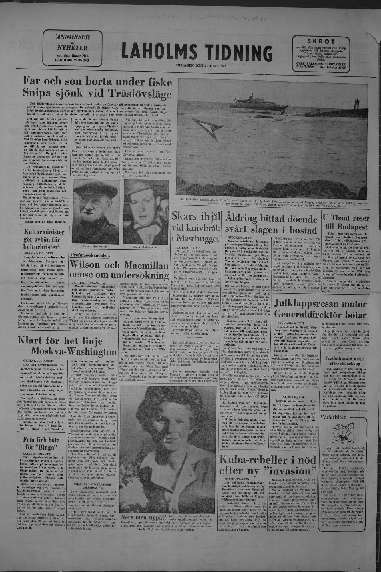 Laholms Tidning Fredag 21 juni 1963, sida 8
