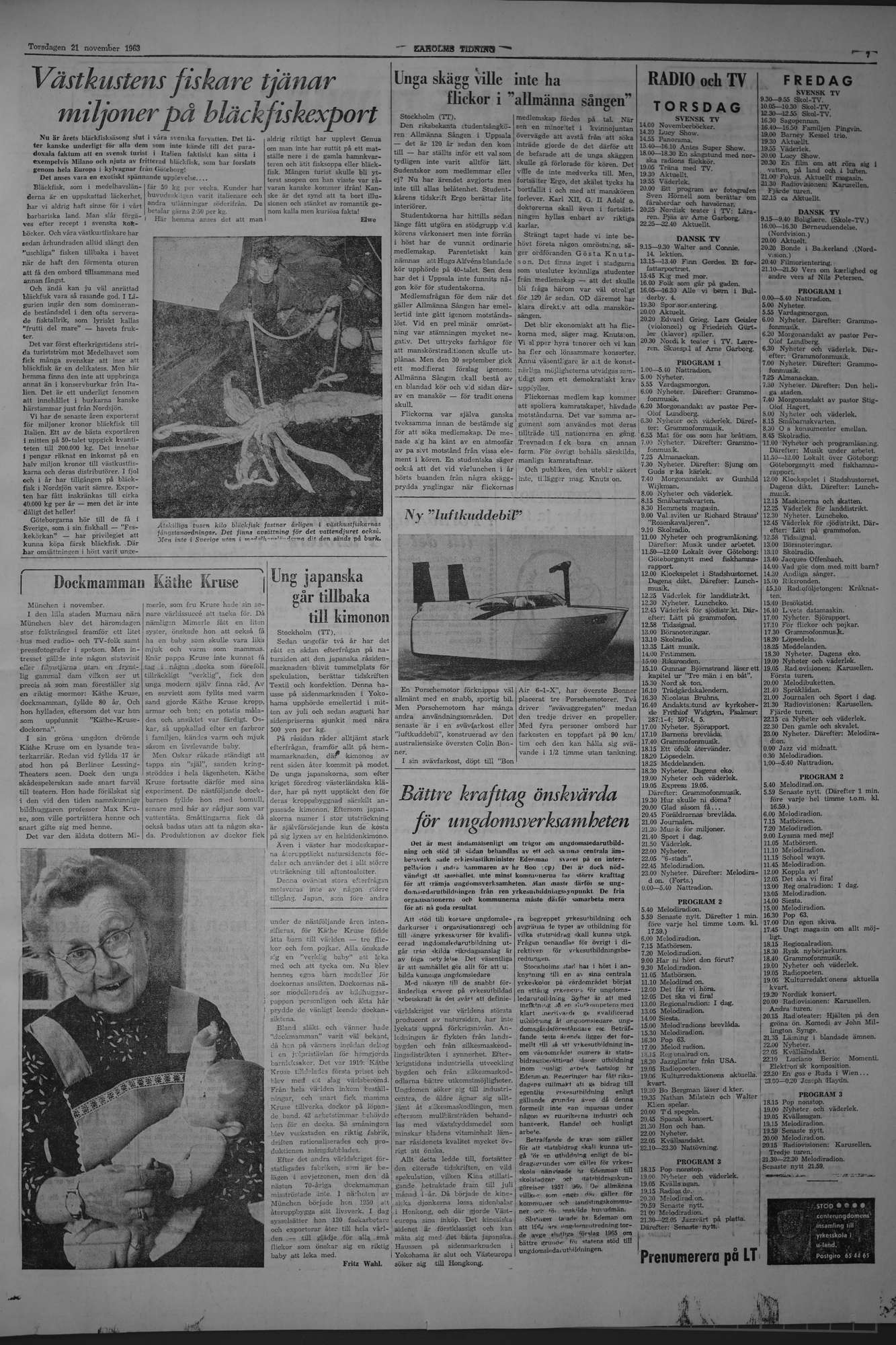 Laholms Tidning Torsdag 21 november 1963, sida 7