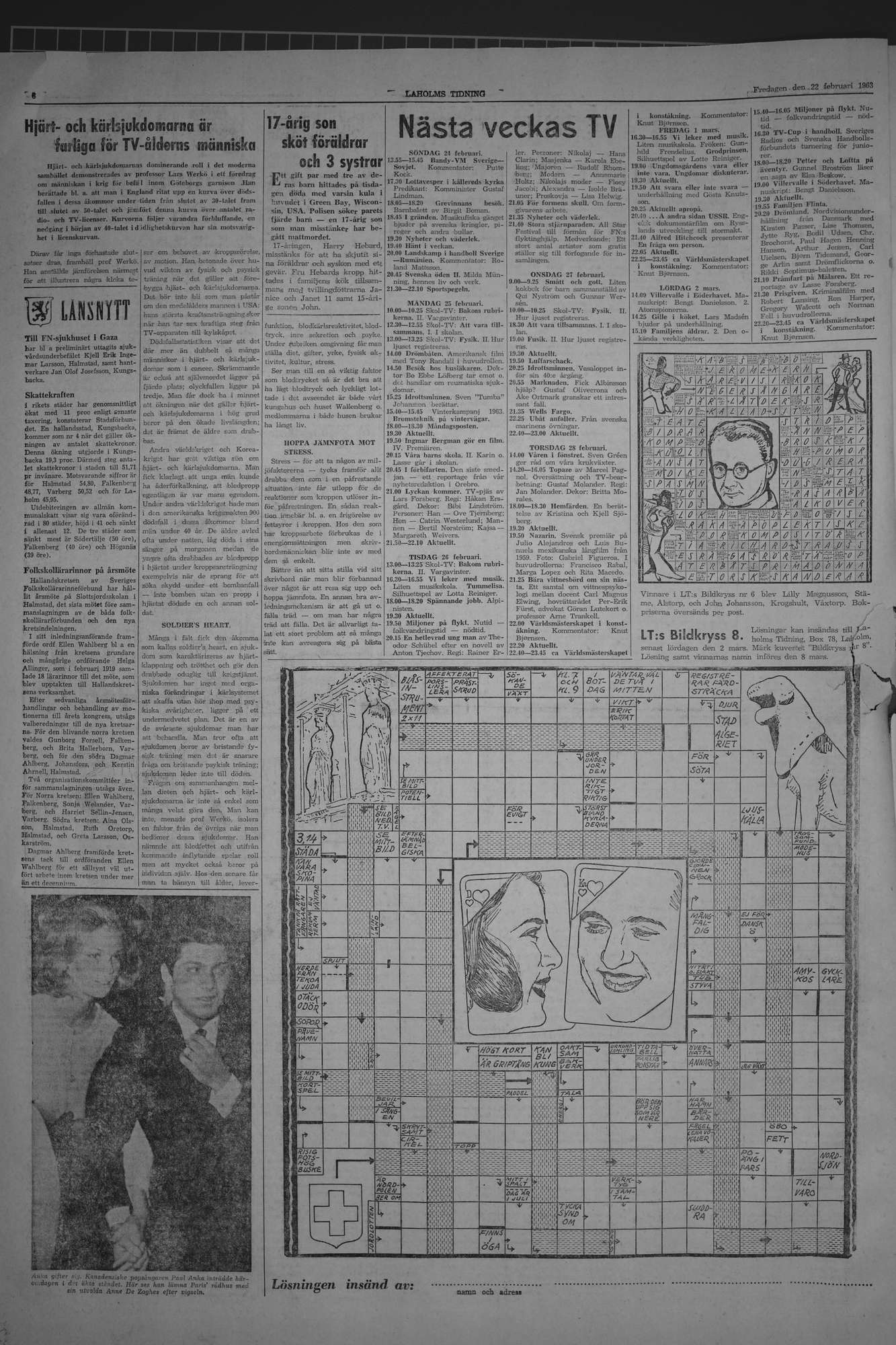 Laholms Tidning Fredag 22 februari 1963, sida 6
