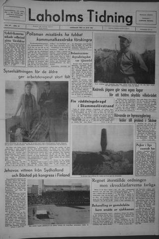 Förstasidan, Onsdag 30 juni 1965