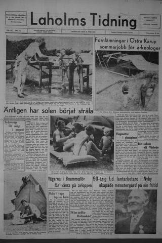 Förstasidan, Måndag 22 juli 1963