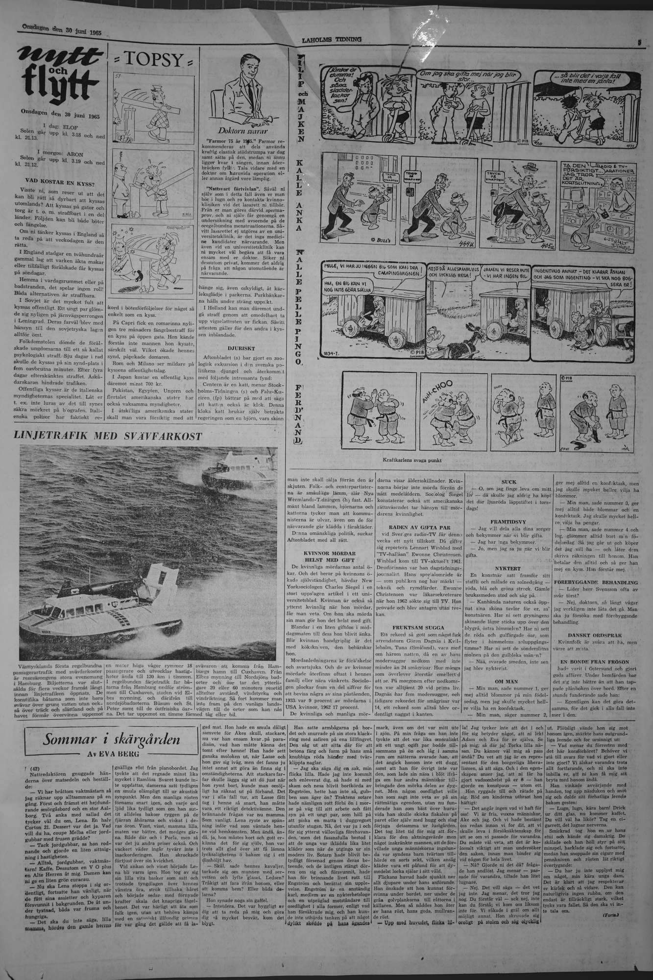 Laholms Tidning Onsdag 30 juni 1965, sida 5
