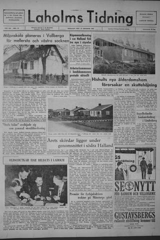 Förstasidan, Tisdag 22 oktober 1963