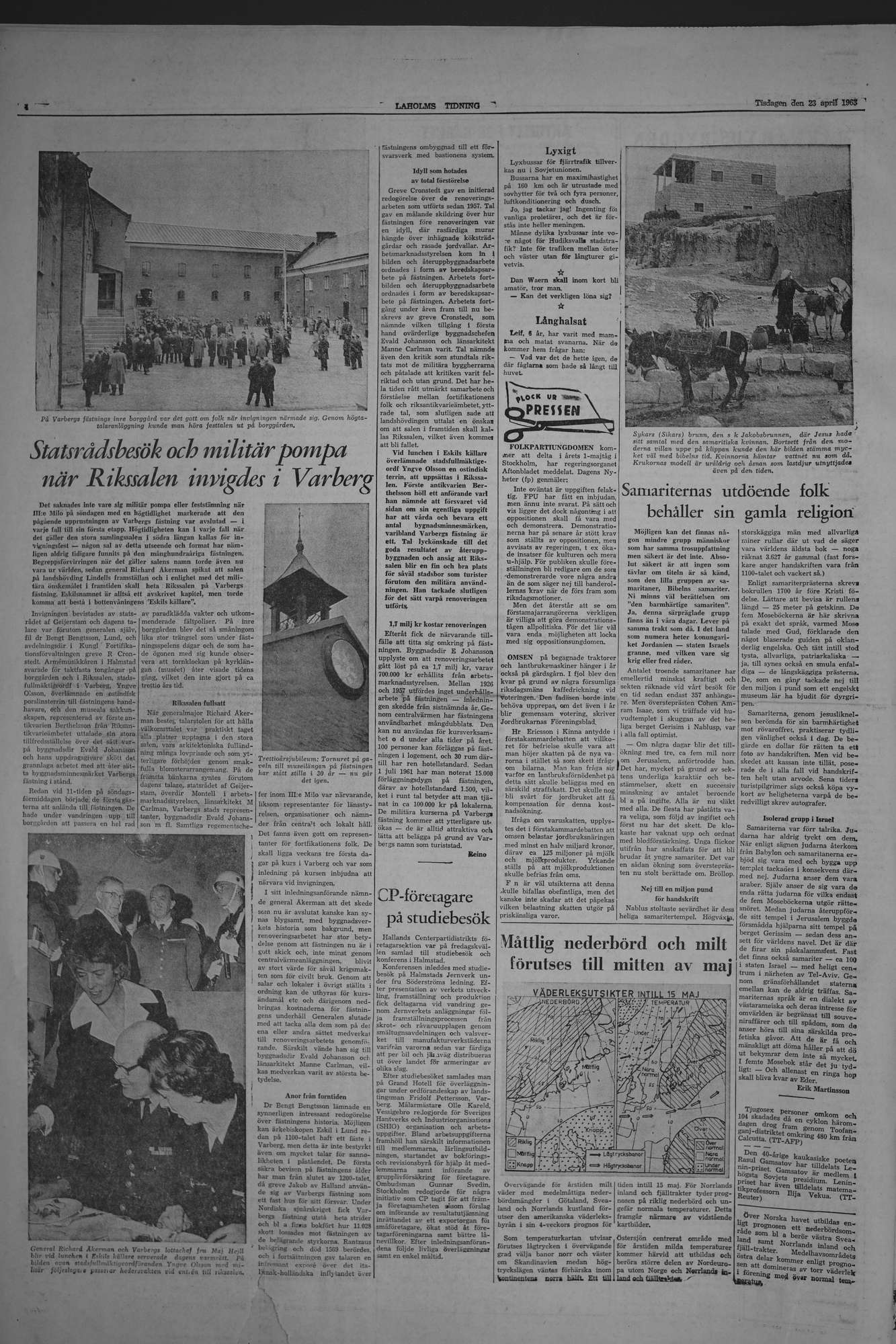 Laholms Tidning Tisdag 23 april 1963, sida 4