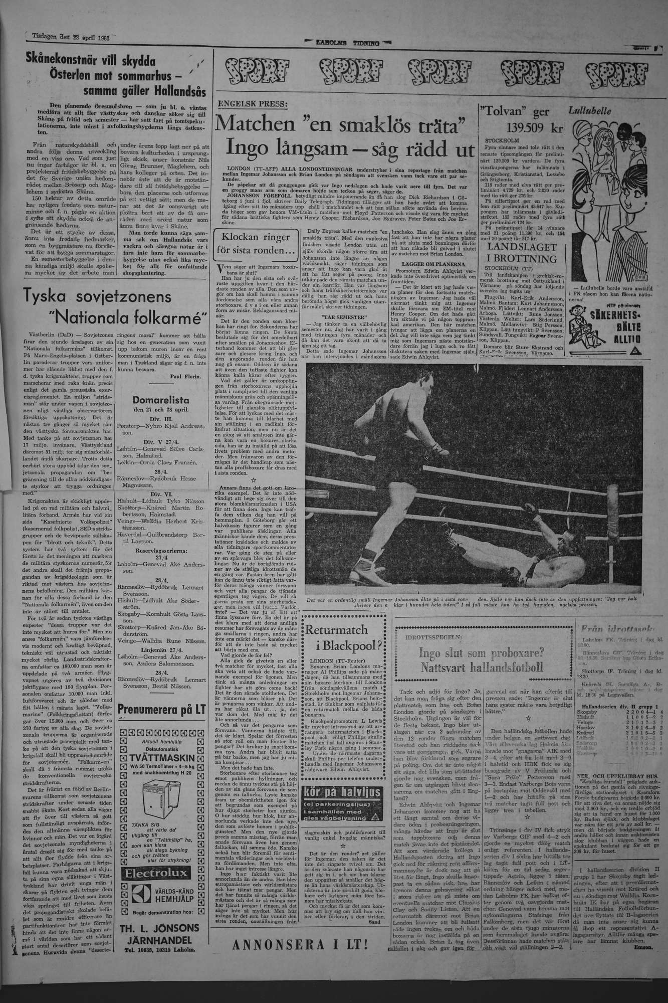 Laholms Tidning Tisdag 23 april 1963, sida 5