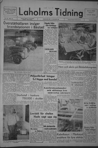 Förstasidan, Fredag 23 augusti 1963