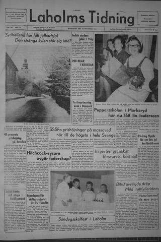 Förstasidan, Måndag 23 december 1963