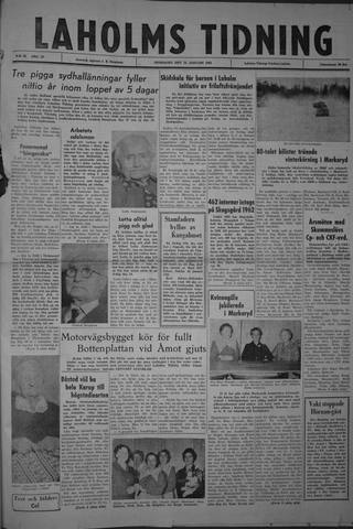 Förstasidan, Onsdag 23 januari 1963