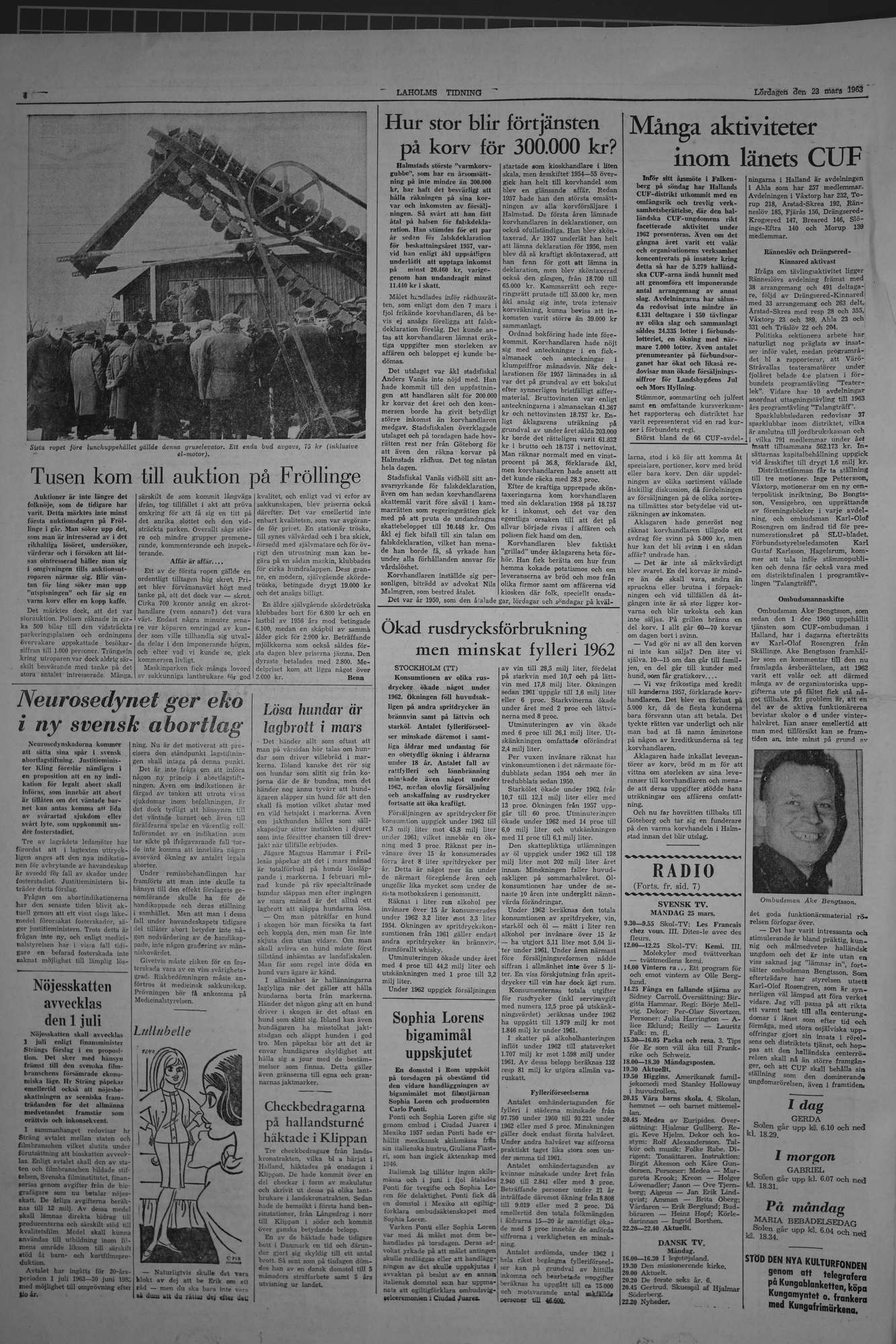 Laholms Tidning Lördag 23 mars 1963, sida 4