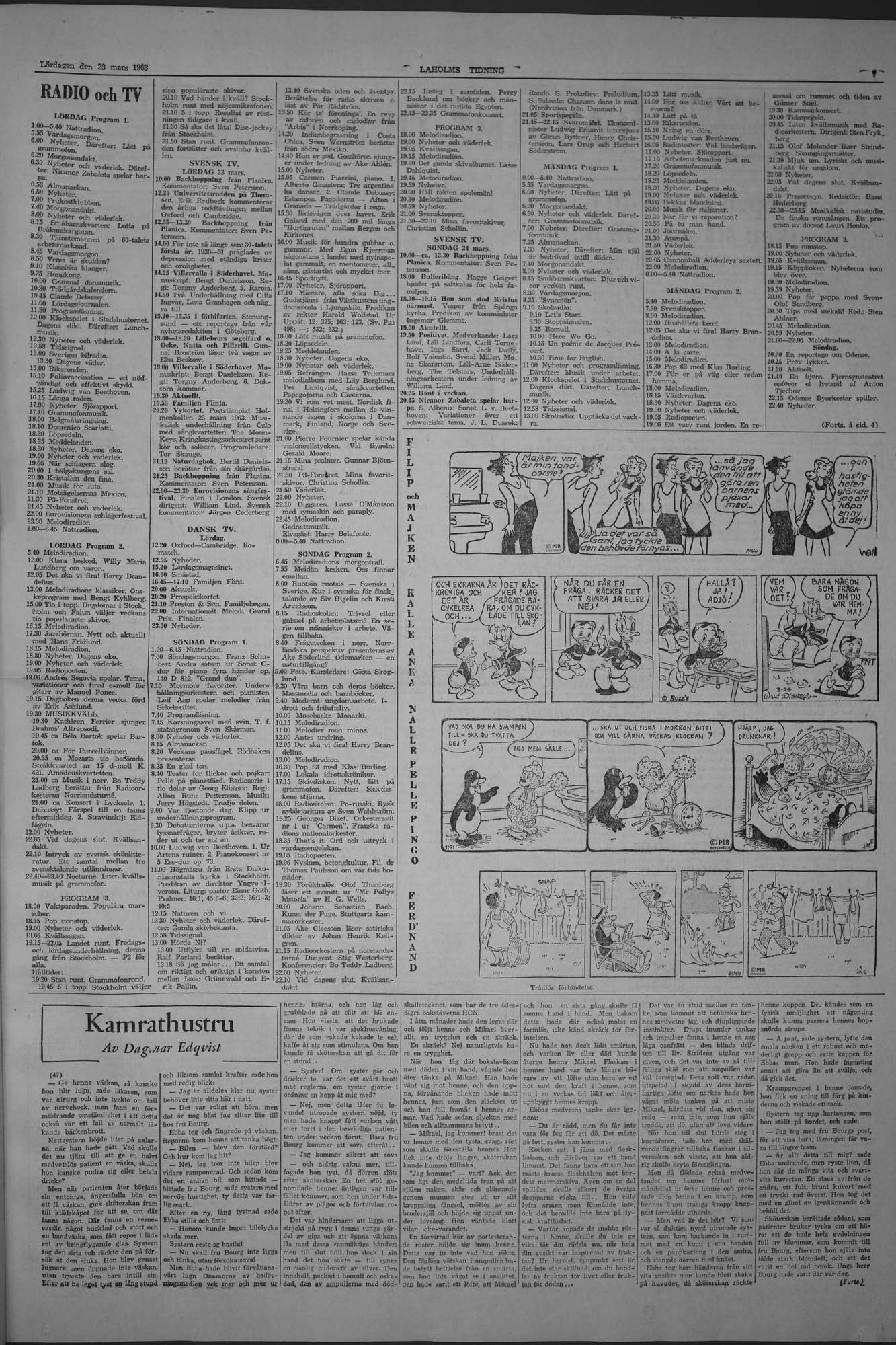 Laholms Tidning Lördag 23 mars 1963, sida 7