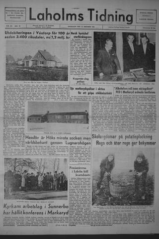 Förstasidan, Onsdag 23 oktober 1963