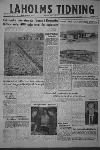 Förstasidan, Onsdag 24 april 1963