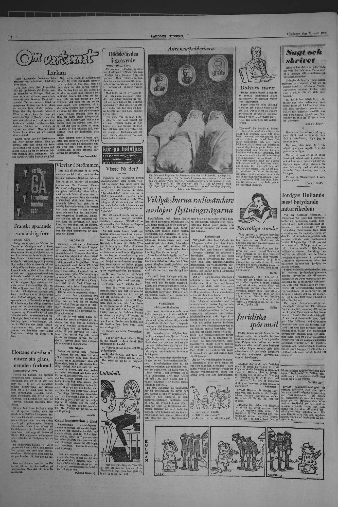 Laholms Tidning Onsdag 24 april 1963, sida 6