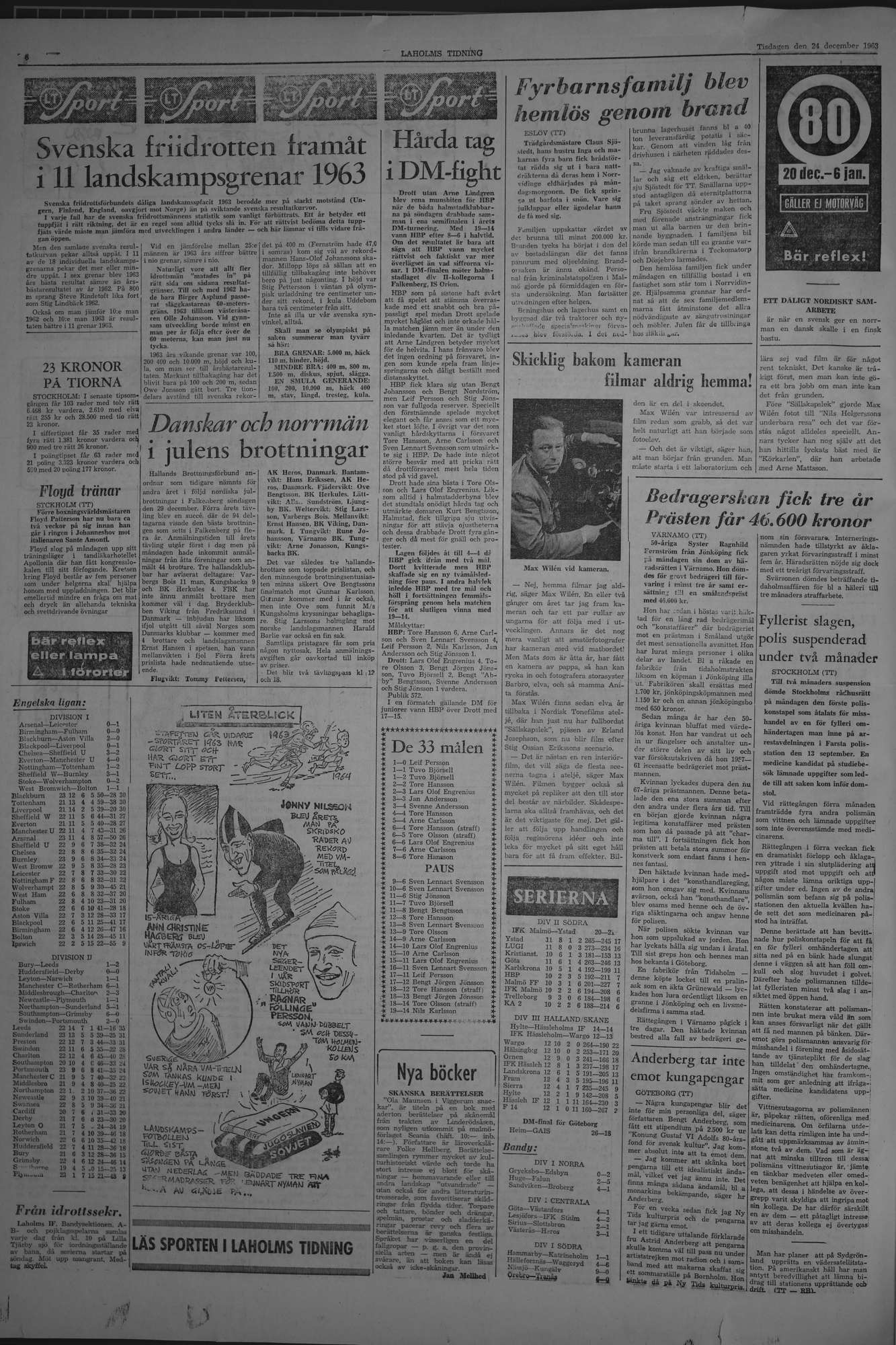 Laholms Tidning Tisdag 24 december 1963, sida 6