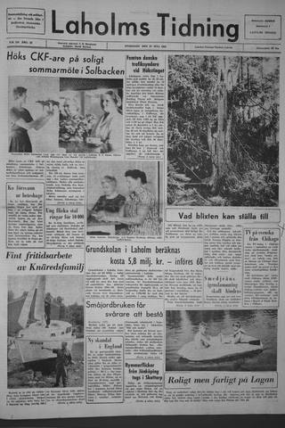 Förstasidan, Onsdag 24 juli 1963
