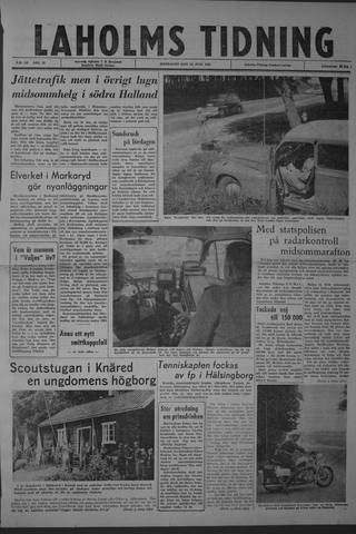 Förstasidan, Måndag 24 juni 1963