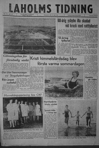 Förstasidan, Fredag 24 maj 1963
