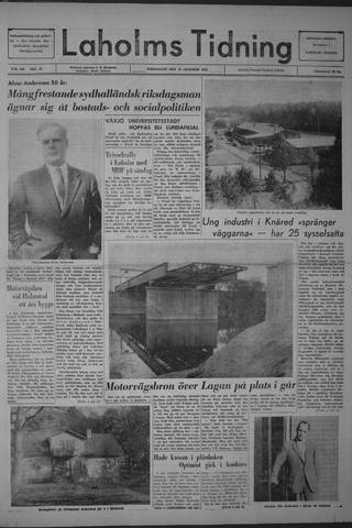 Förstasidan, Torsdag 24 oktober 1963
