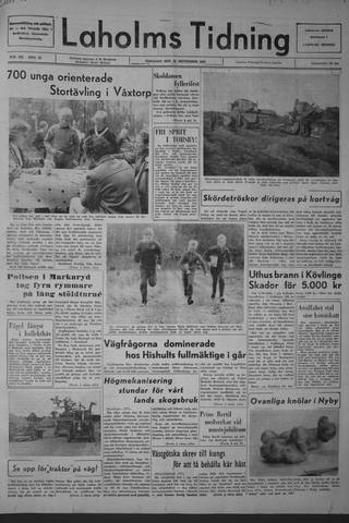 Förstasidan, Tisdag 24 september 1963