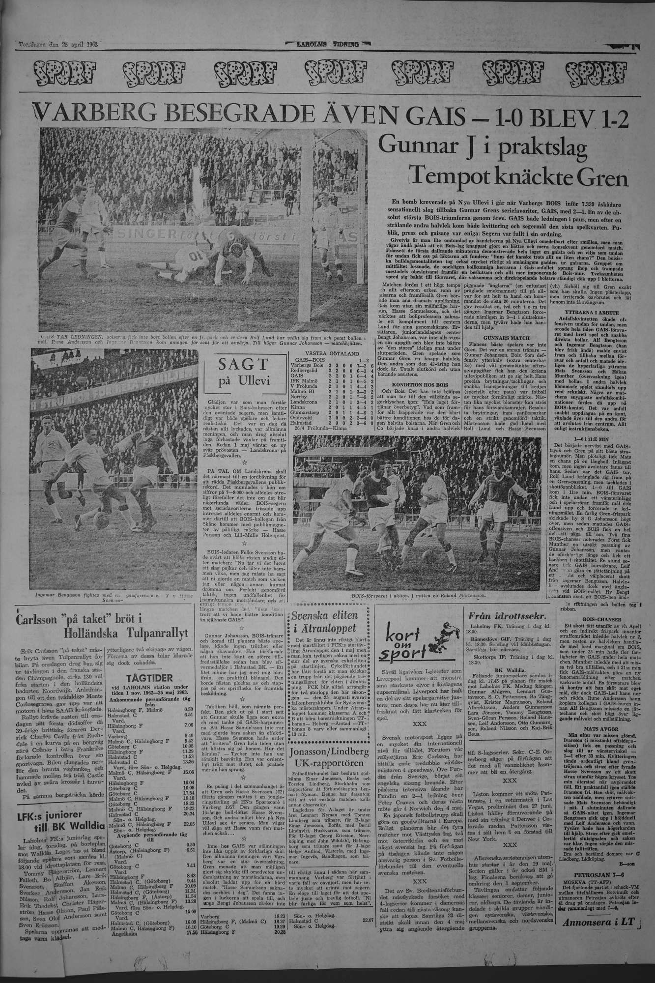 Laholms Tidning Torsdag 25 april 1963, sida 5
