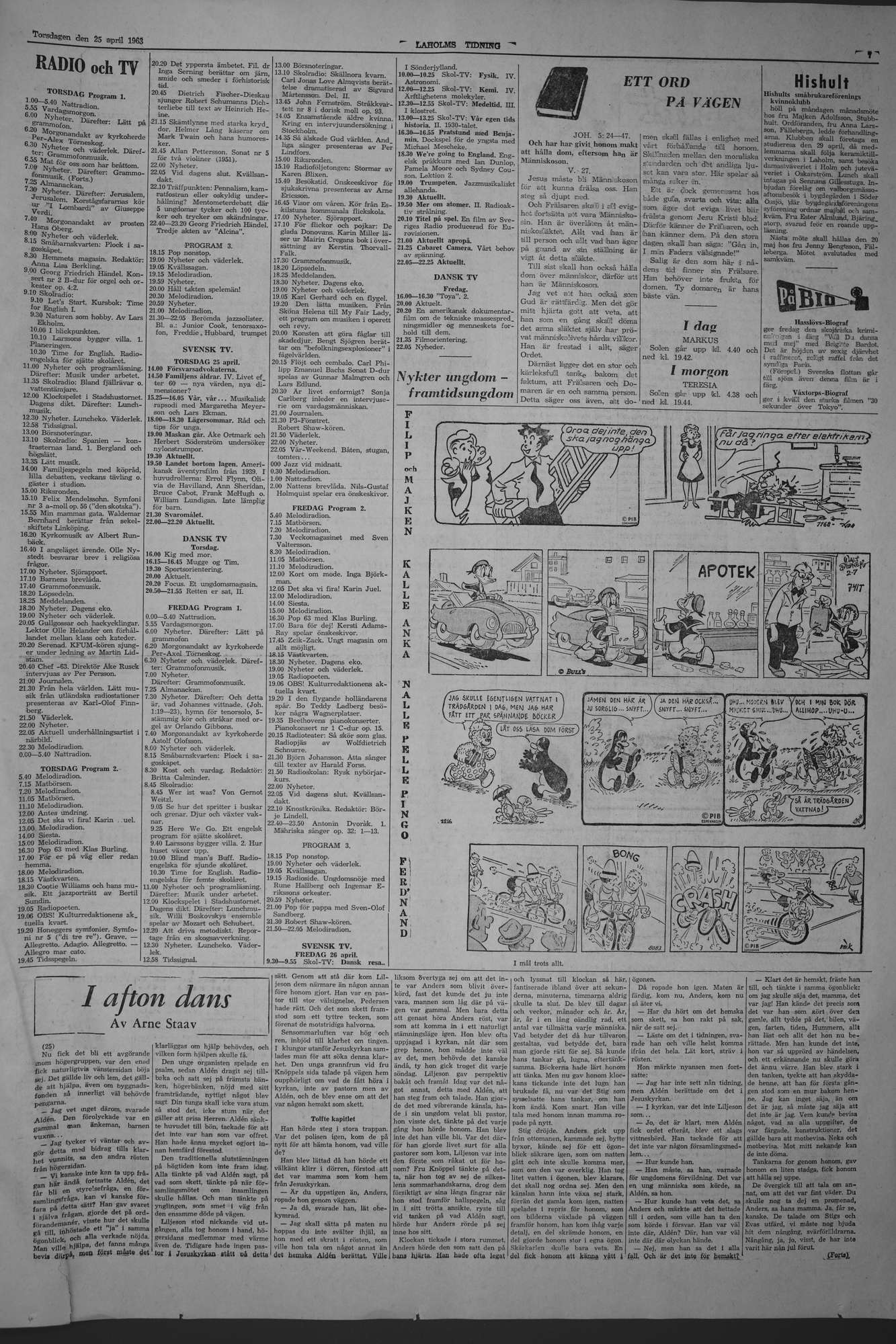 Laholms Tidning Torsdag 25 april 1963, sida 7