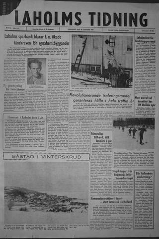 Förstasidan, Fredag 25 januari 1963
