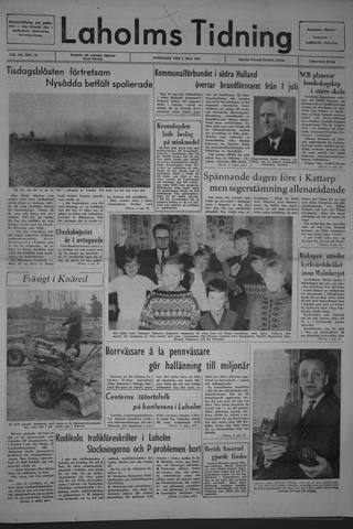 Förstasidan, Onsdag 5 maj 1965