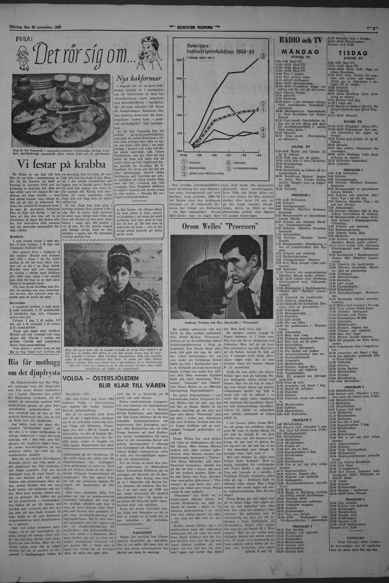Laholms Tidning Måndag 25 november 1963, sida 7
