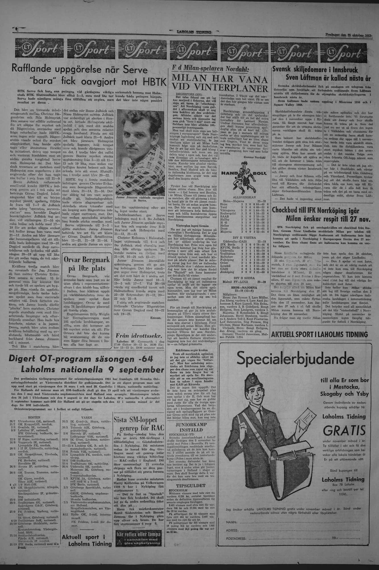 Laholms Tidning Fredag 25 oktober 1963, sida 6