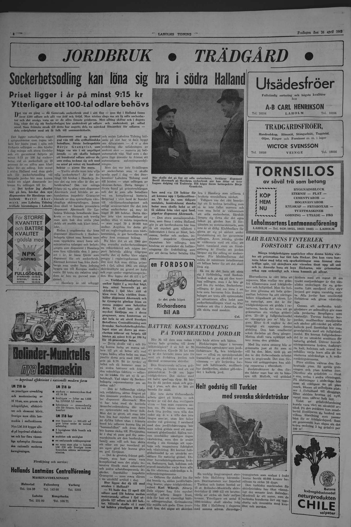 Laholms Tidning Fredag 26 april 1963, sida 4