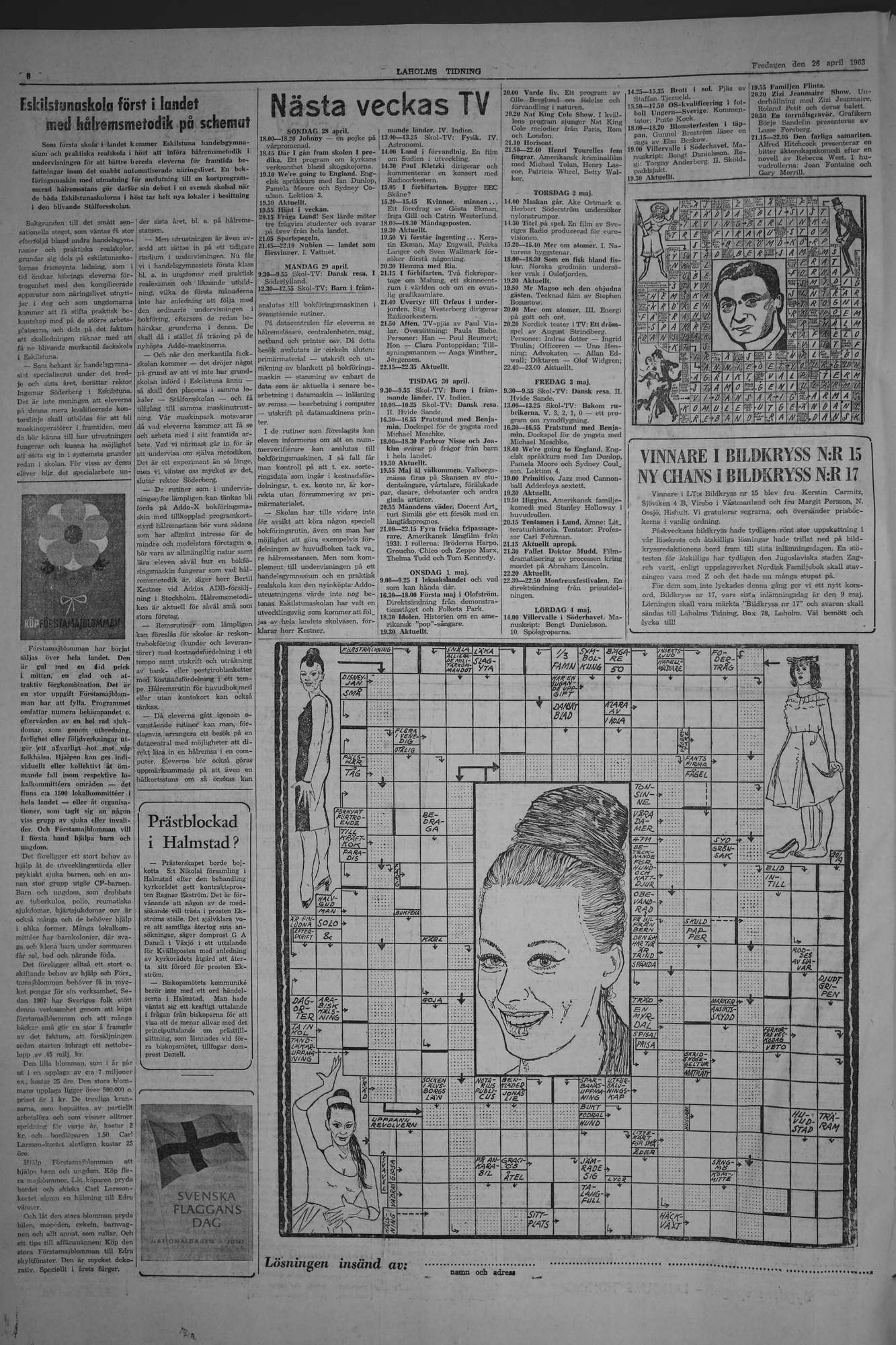 Laholms Tidning Fredag 26 april 1963, sida 6