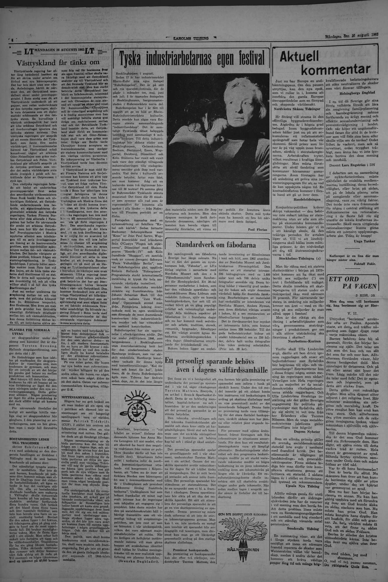 Laholms Tidning Måndag 26 augusti 1963, sida 4