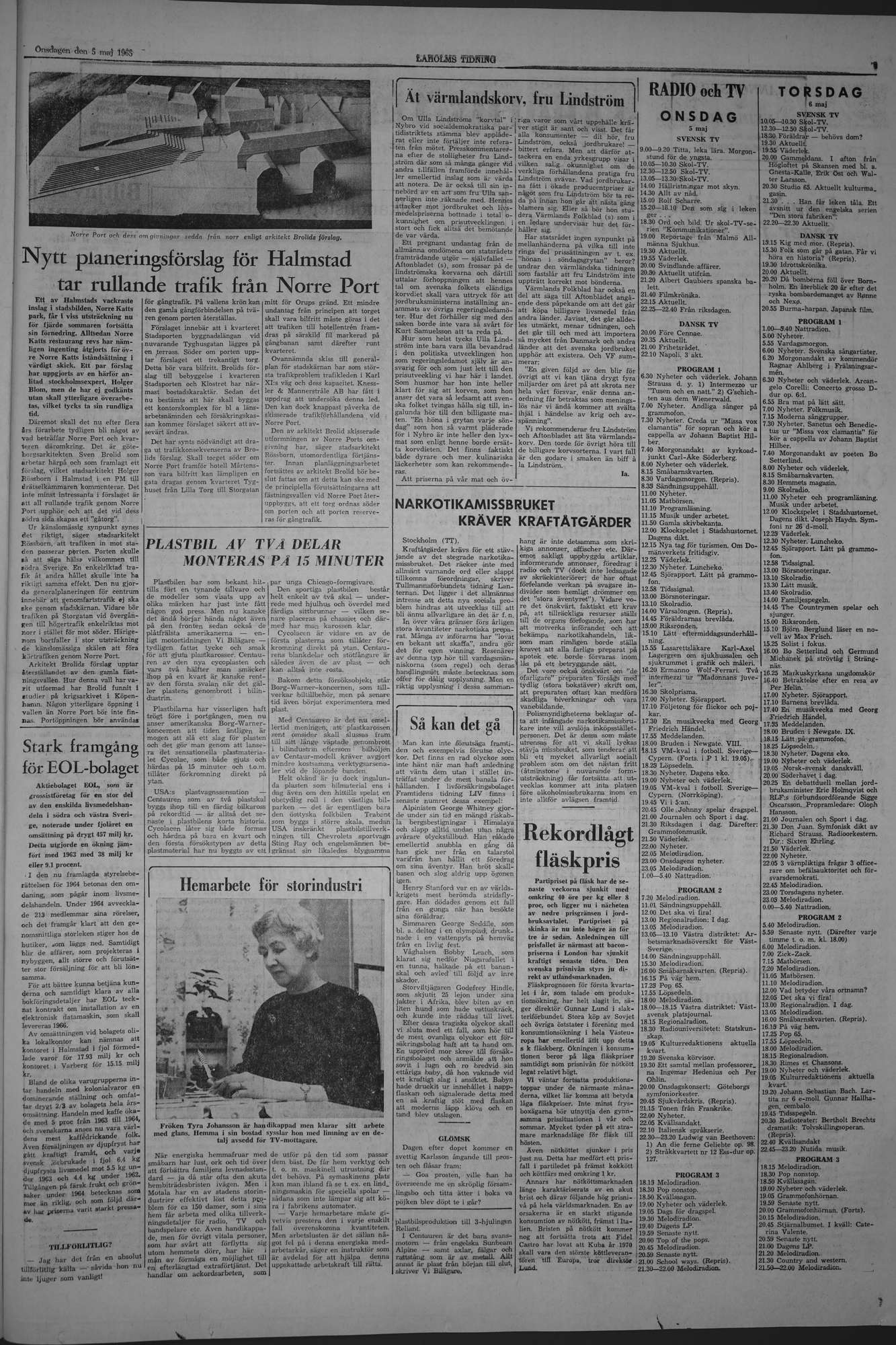 Laholms Tidning Onsdag 5 maj 1965, sida 7