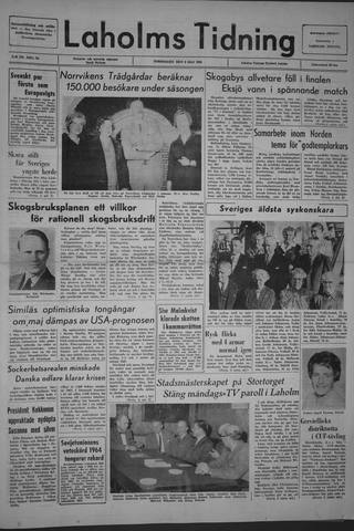 Förstasidan, Torsdag 6 maj 1965
