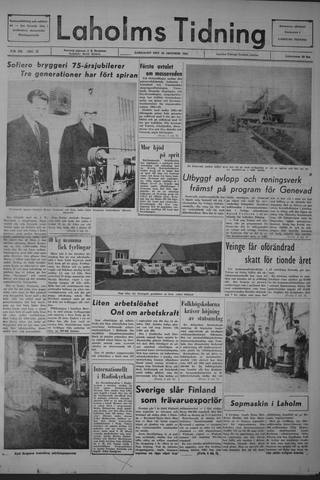 Förstasidan, Lördag 26 oktober 1963