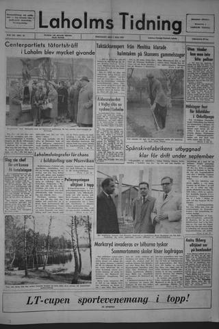 Förstasidan, Fredag 7 maj 1965