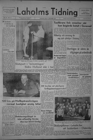 Förstasidan, Onsdag 27 november 1963