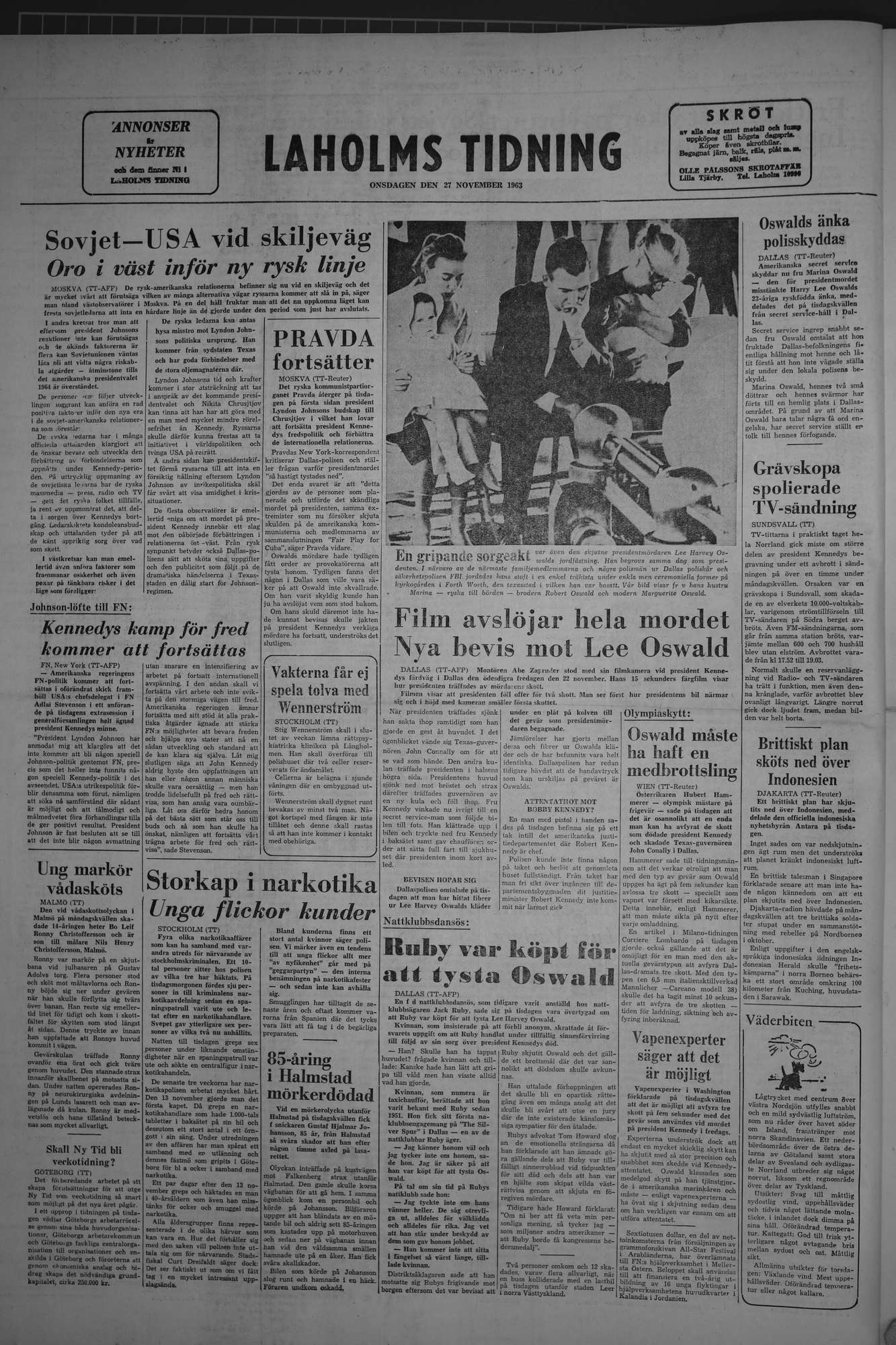 Laholms Tidning Onsdag 27 november 1963, sida 8
