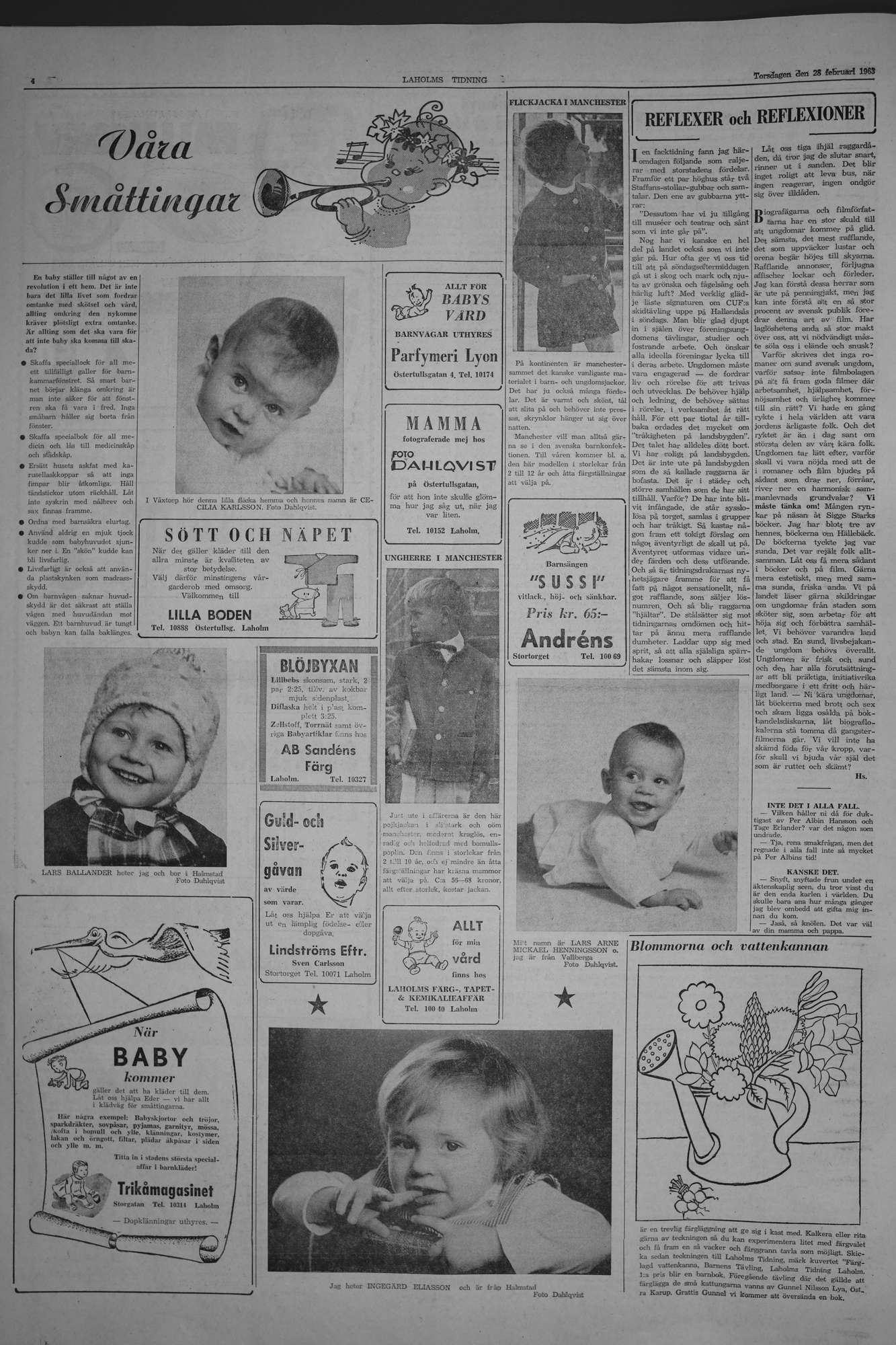 Laholms Tidning Torsdag 28 februari 1963, sida 4