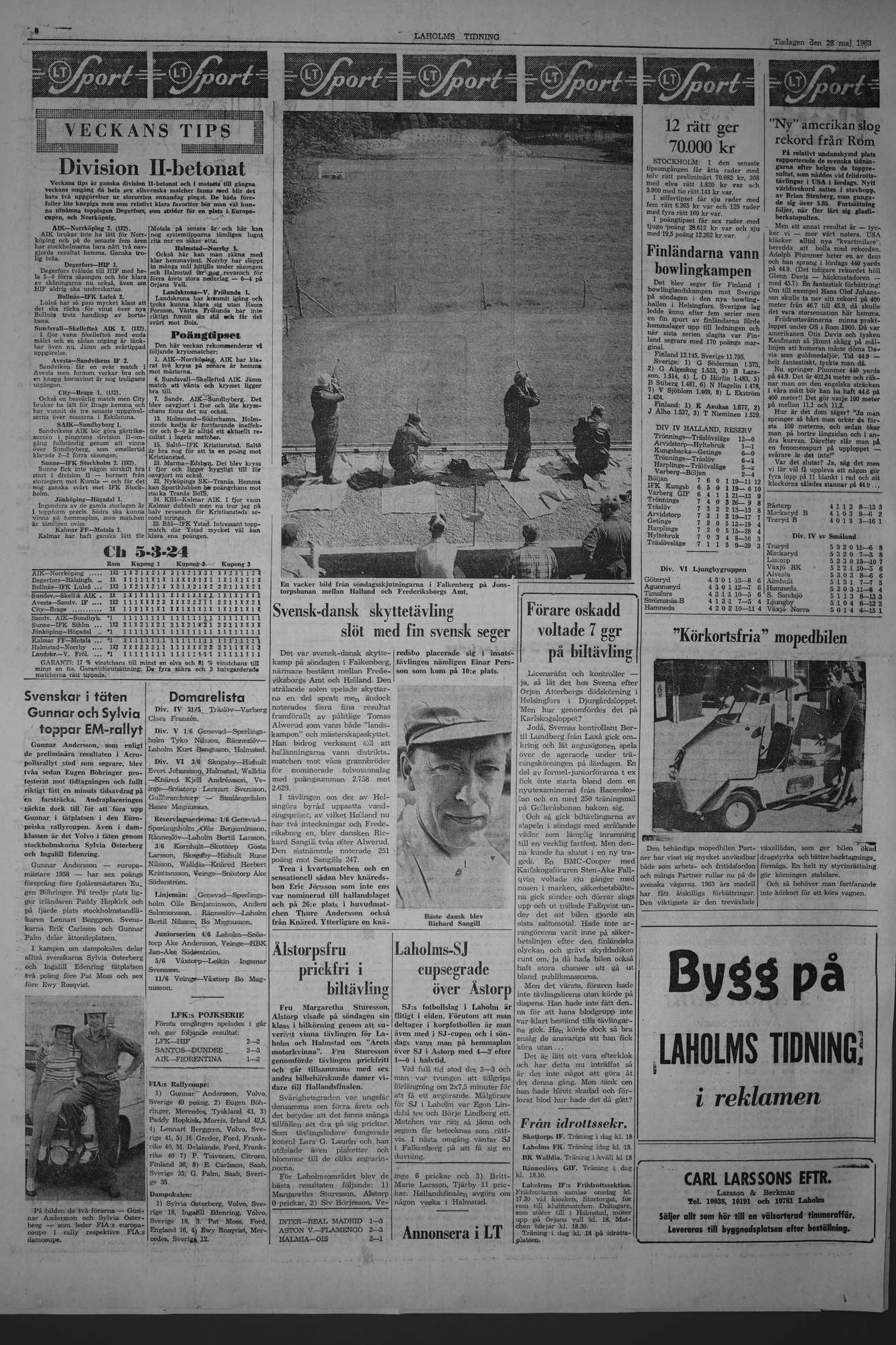 Laholms Tidning Tisdag 28 maj 1963, sida 6