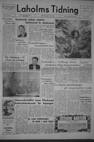 Förstasidan, Lördag 8 maj 1965