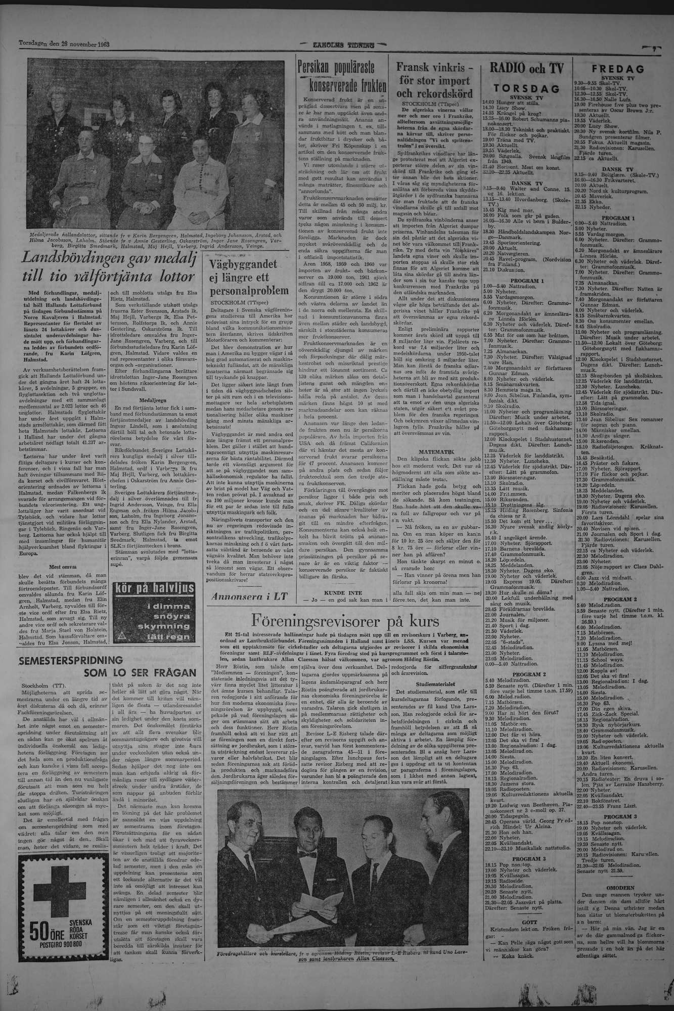 Laholms Tidning Torsdag 28 november 1963, sida 7