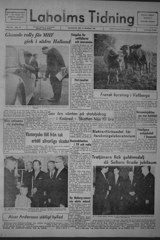 Förstasidan, Måndag 28 oktober 1963