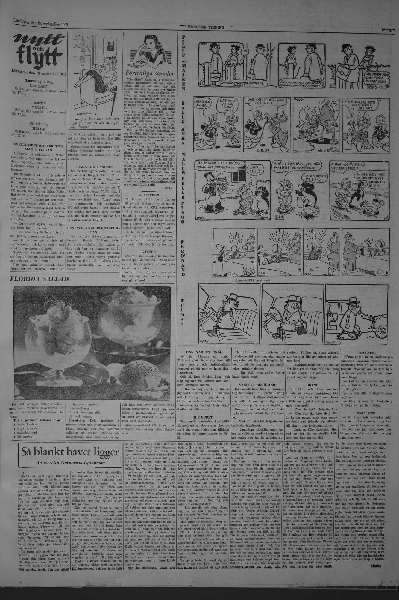 Laholms Tidning Lördag 28 september 1963, sida 5
