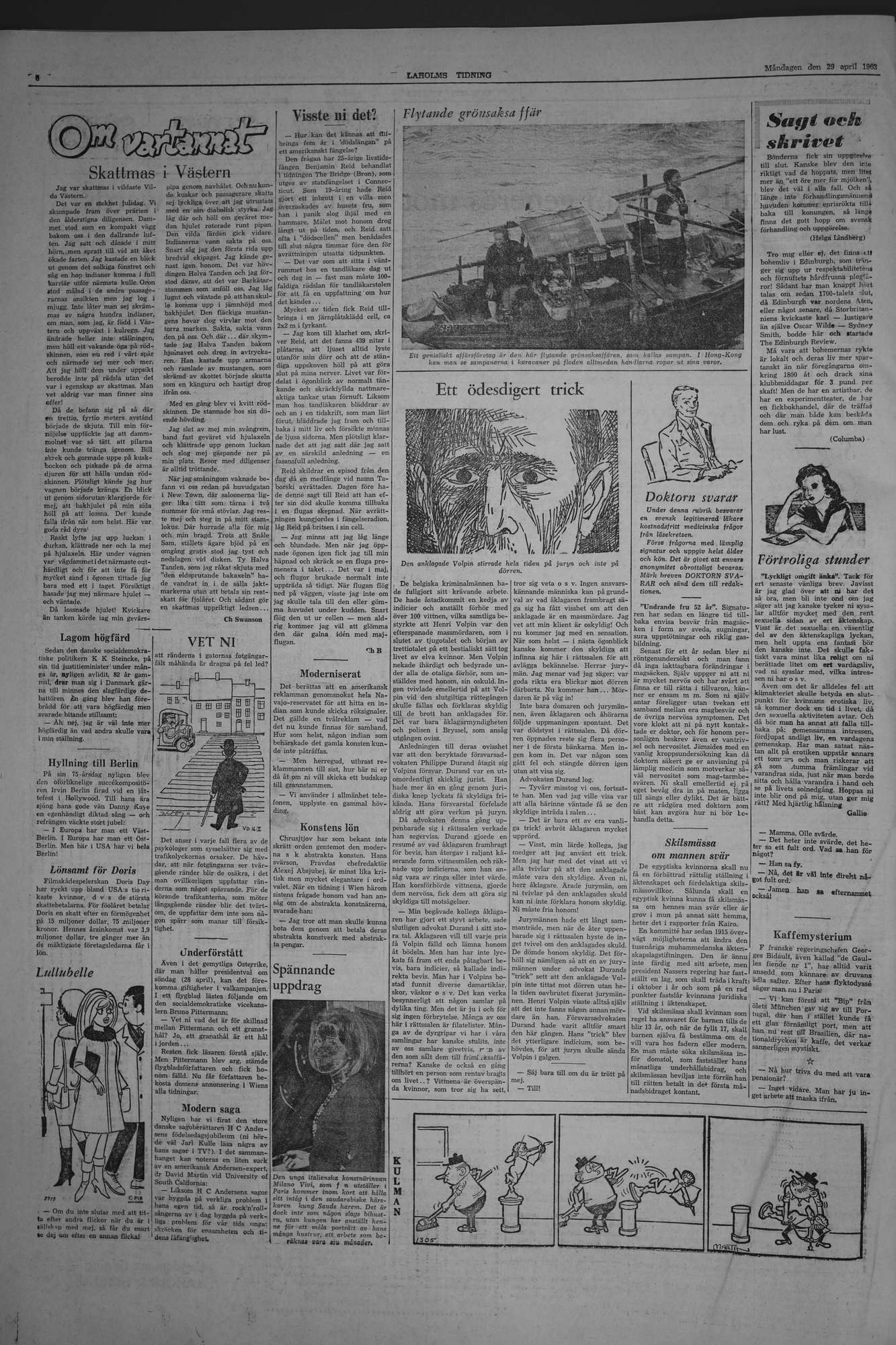 Laholms Tidning Måndag 29 april 1963, sida 6